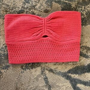 American Eagle Outfitters Vibrant Pink Knit Top